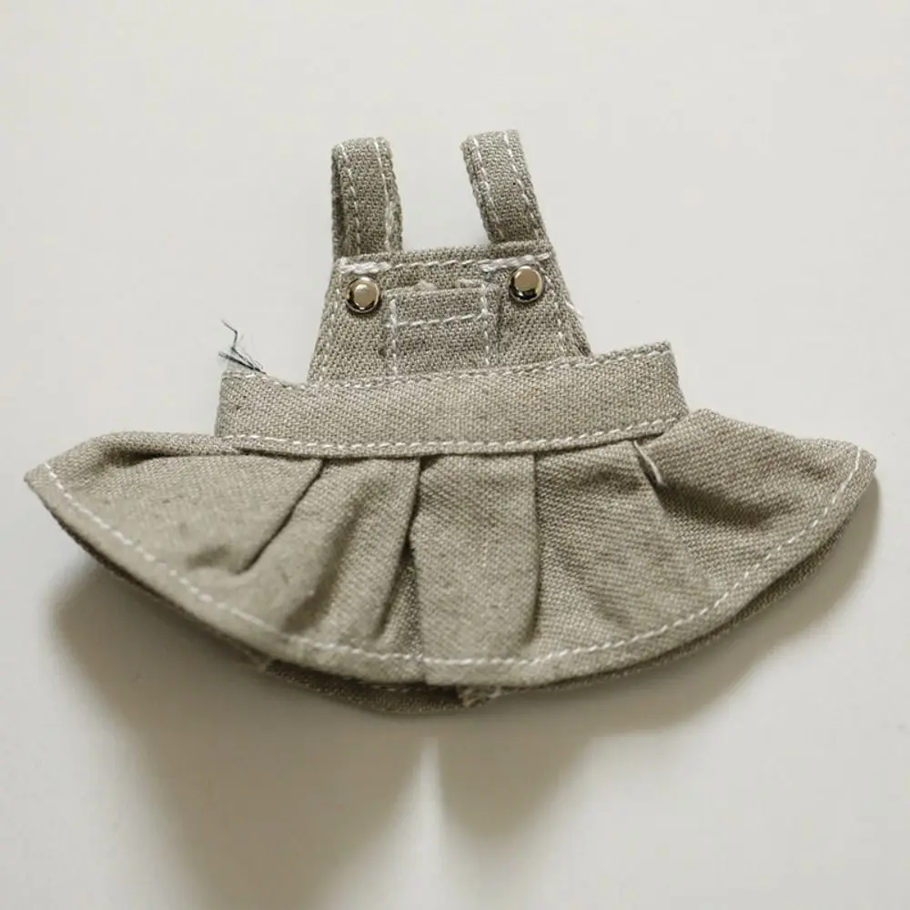 Robe à bretelles, vêtements de poupée, accessoires, tenue de poupée, robe en jean, Mini ours, vêtements pour poupée de 12cm, cadeaux mignons pour filles