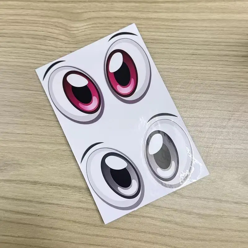 2pcs Robot Eye Stickers – Self-Adhesive PVC Decals, Removable for DIY, Robotics & Home Decor Crafts