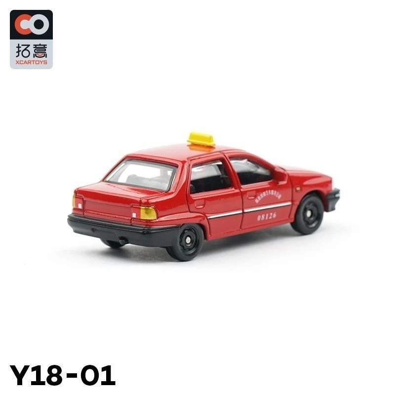 XCARTOYS 1/64 Tianjin Xiali Taxi Cars Alloy Car Static Model Mini Vehicles Kids Gift Toys for Boys Collection Ornament