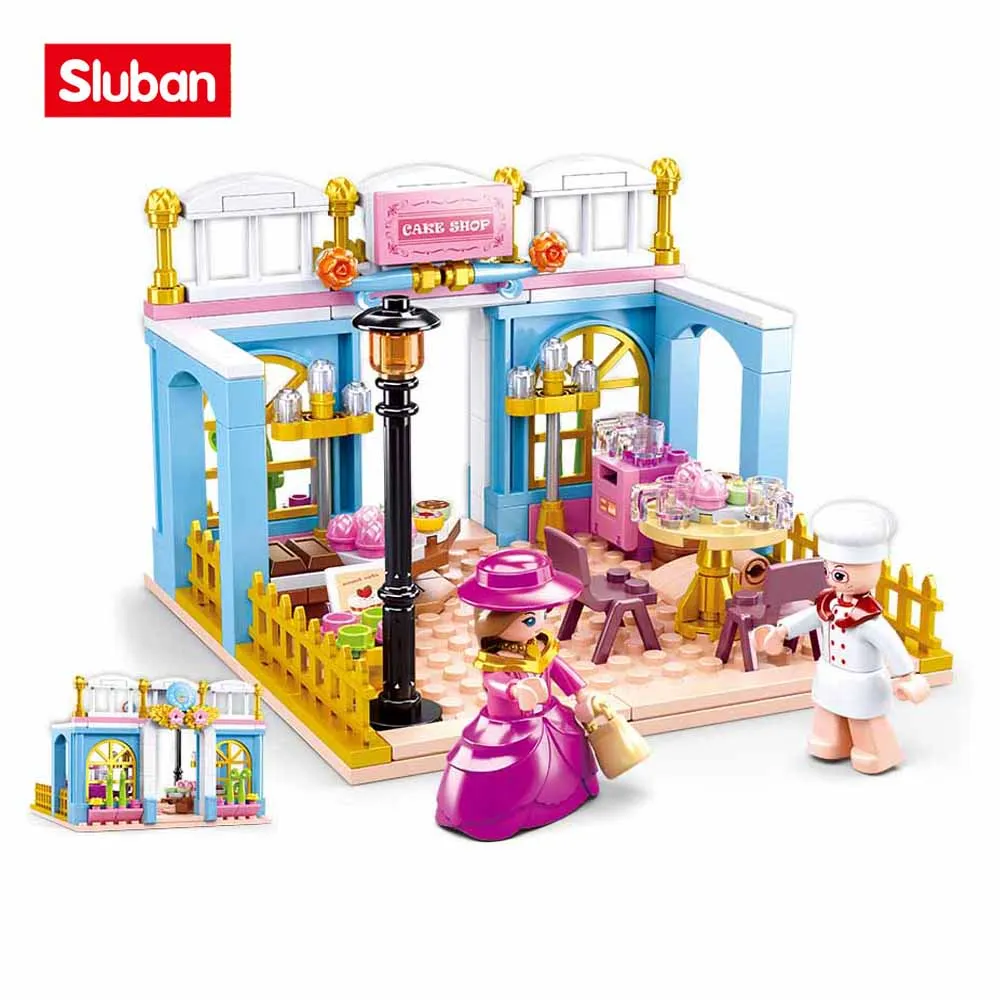 

Sluban Building Block Toys Girls Dream Village 199PCS Bricks B0873 Bakery Compatbile With Leading Brands Construction Kits