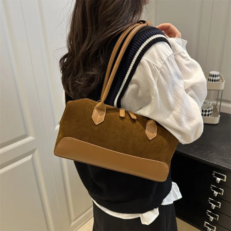 

Fashionable Luxury Brand Leather Women's Tote Bag Famous Designer Elegant Classic Vintage Commuter Daily Bag