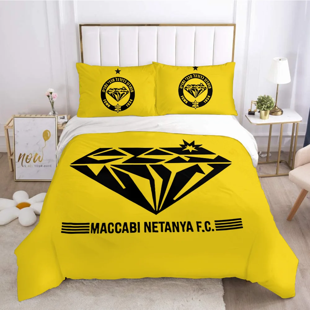 3D Printed Maccabi Netanya Bedding Set Duvet Cover Bedroom Comforter Single Twin King ​Size Quilt Cover Home Textile 2/3PCS