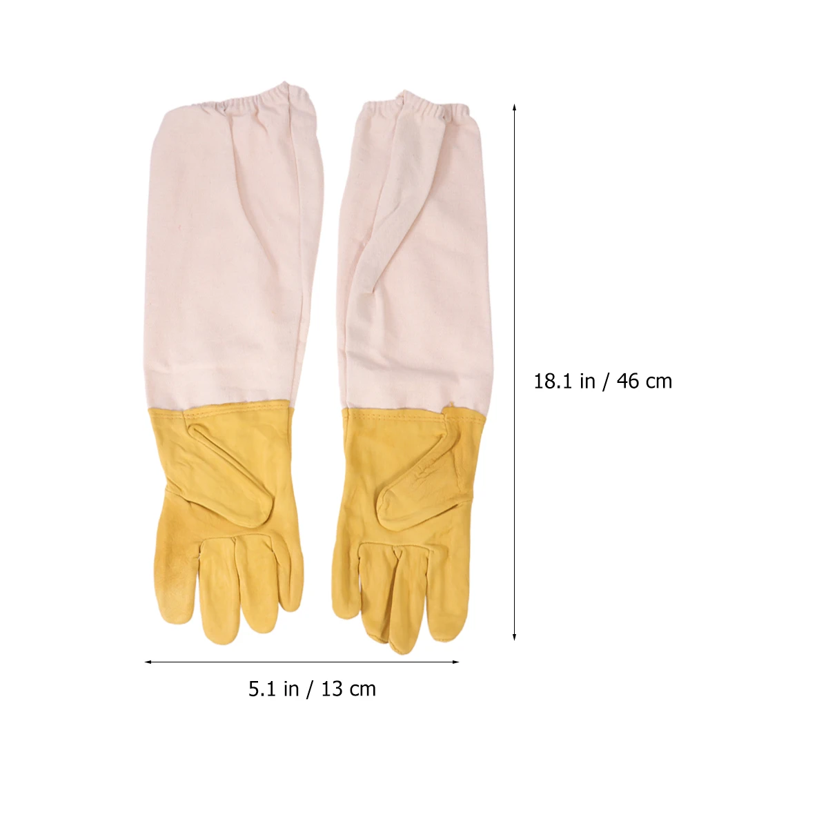 

1 Pair Beekeeping Premium Protective Anti- Work For Beekeepers Breathable Mesh Elastic Wrist Long Length