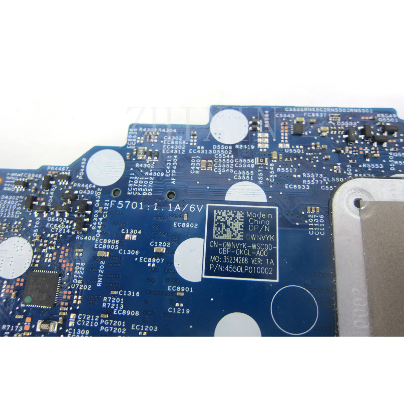 Imagem -03 - Placa-mãe Portátil para Dell Notebook Mainboard Vostro 5502 5402 Inspiron 5409 5509 i3 i5 I711th Cpu 19861-1 Cn0wnvyk