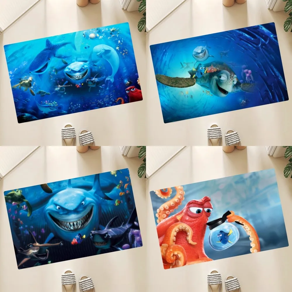 Mniso Disney Finding Nemo Floor Mat Anti-Slip Doormat Home Entrance Doormat Bedroom Bathroom Living Room Floor Mats Kitchen Rug