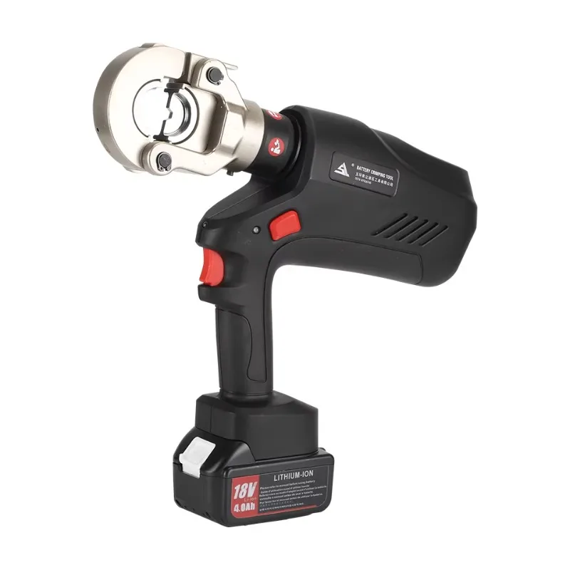 

Гидравлические клещи EZ-300 с батарейным питанием 18В для опрессовки медных/алюминиевых кабелей сечением 10-300 мм²