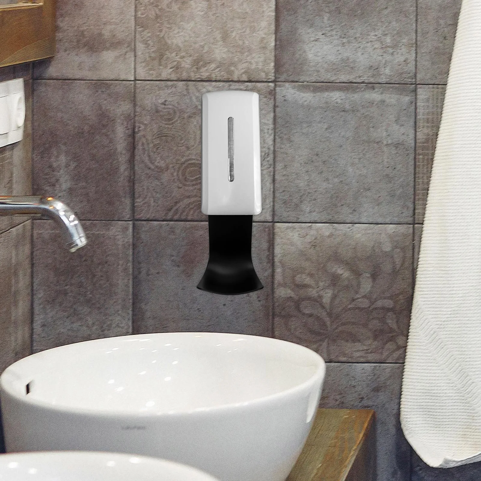 

2pcs Soap Dispenser Drip Tray ABS Leakproof Catch Wall Mount Hand Soap Tray Compact Sturdy for Bathroom Home Office Use