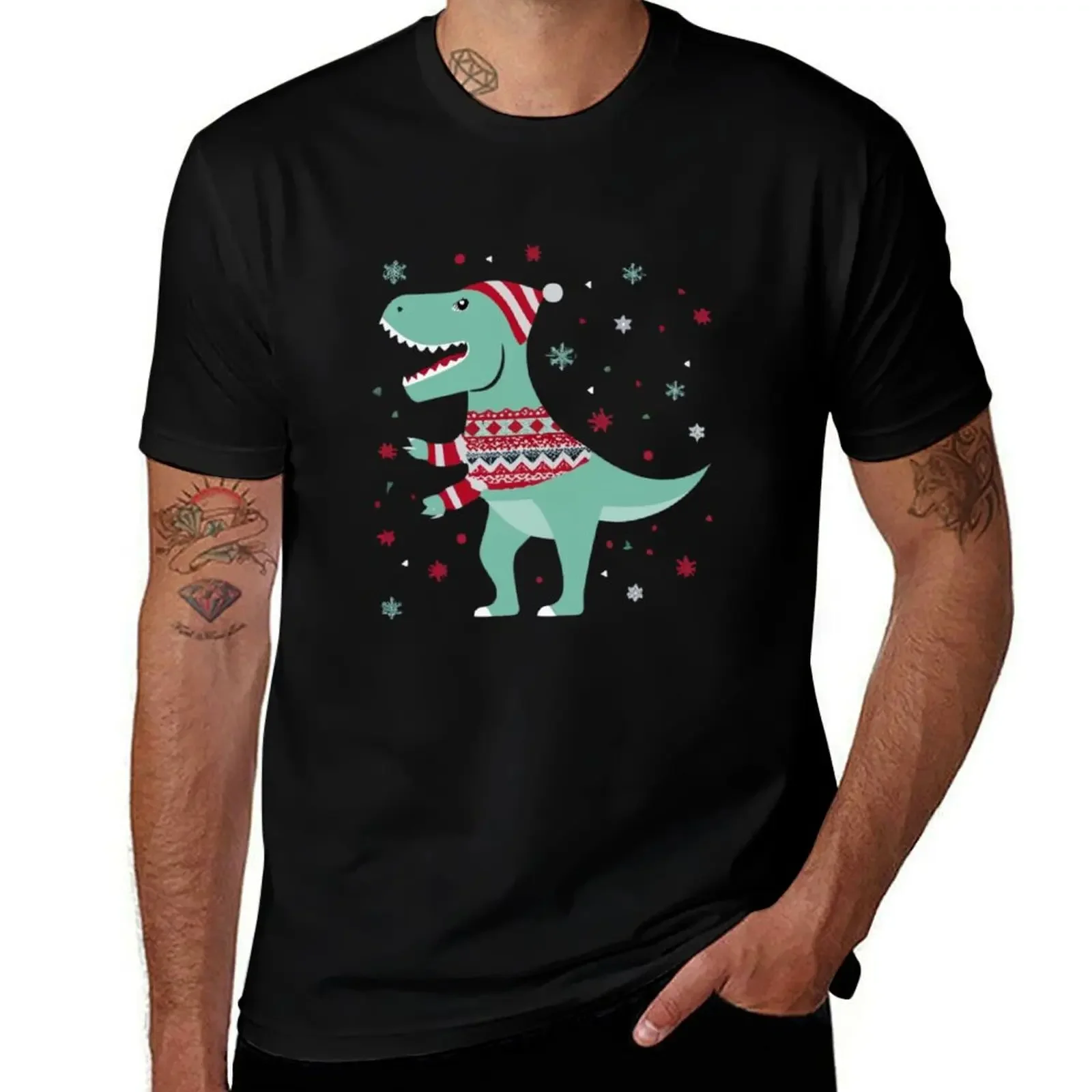 Funny Ugly T-REX Christmas Sweater T-Shirt custom shirt quick-drying oversized graphic tee graphic tee shirt men tshirt