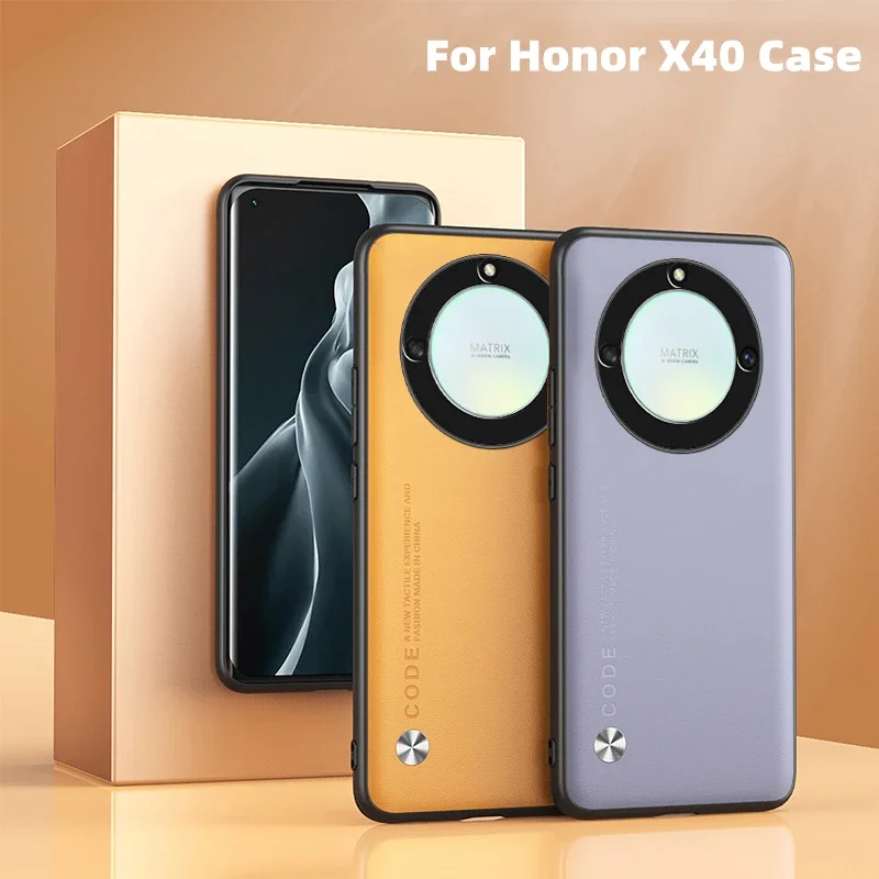 For Honor X40 Case Luxury Leather TPU Soft Edge Shockproof Bumper For Honor X 40 X40i 70 Pro Plus Phone Cover nova10 9 Pro Funda