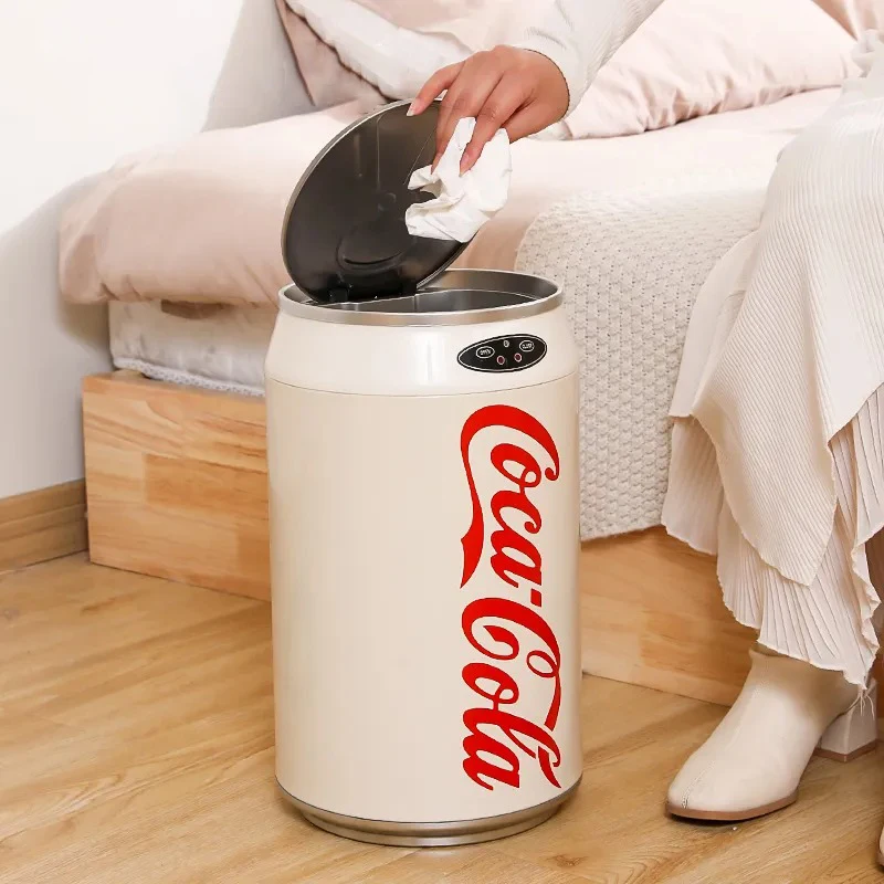 

Smart Kitchen Waste Bins Creative Automatic Induction Opening Lid Trash Can Living Room Bedroom Cleaning Tools Accessories