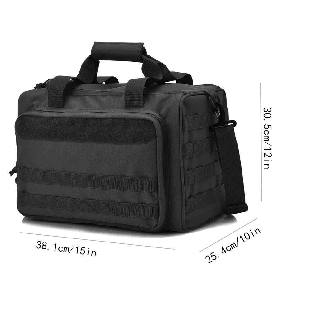 Tactical Gun Range Bag Deluxe Pistol Shooting Range Duffle Bags