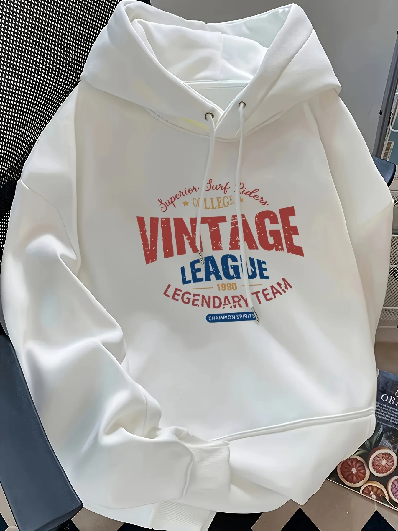 Herbst- und Winter-Kapuzenpullover im koreanischen Stil mit Print, lässig, multifunktional, leicht zu tragen, ideal für den Alltag und den Weg zur Arbeit. – Detail 5