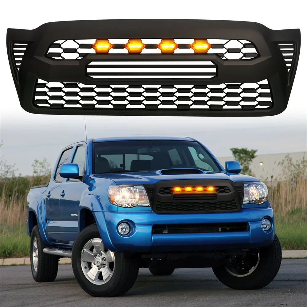 

Поп-передние гоночные грили подходят для Toyota Tacoma 2005 2006 2007 2008 2009 2010 2011 Tacoma передняя решетка ABS гриль автоаксессуары