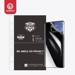 UNIPRO 25 50Pcs 120*180mm Anti-peep HD Privacy Hydrogel TPU Film For Mobile Phone Screen Protector CAT-390 MX-5T Cutting Machine