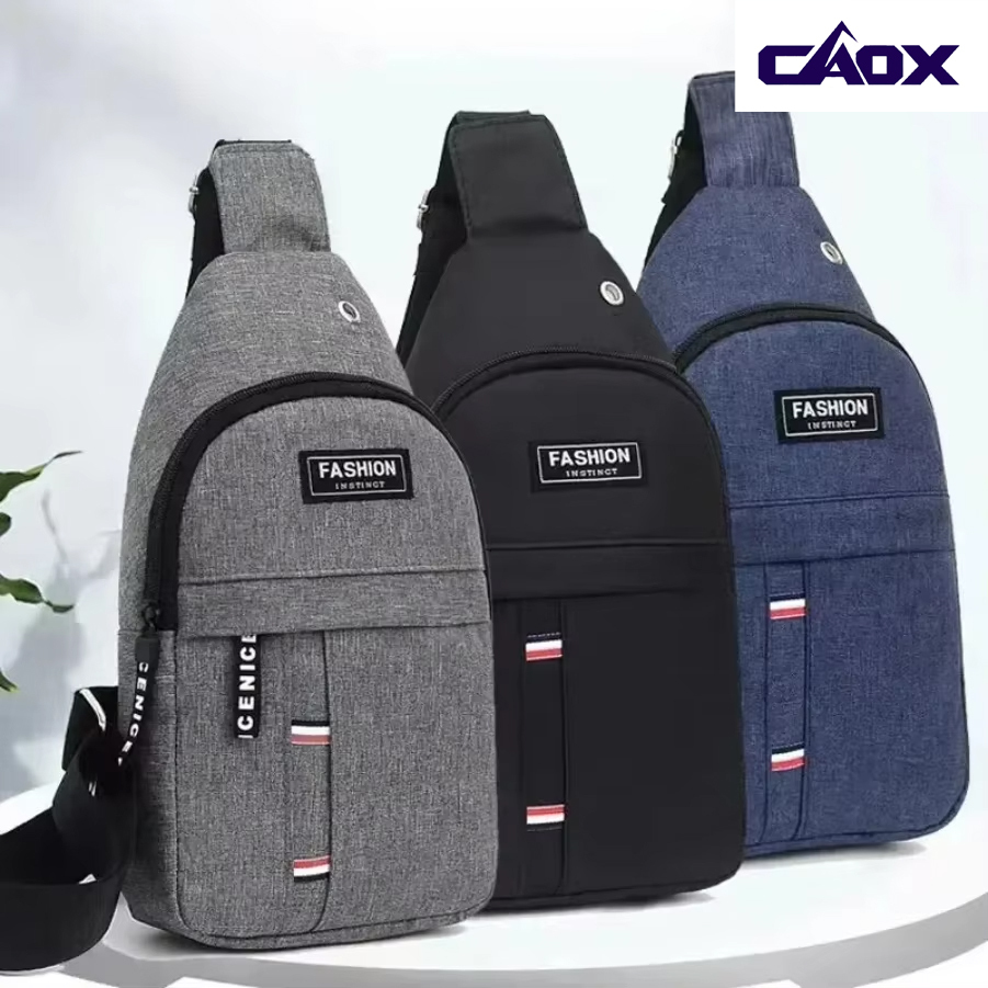 CAOX Men's Waterproof Large Capacity Fanny Pack, Adjustable Strap For Outdoor Activities, Travel Running, Hiking, And Cycling 