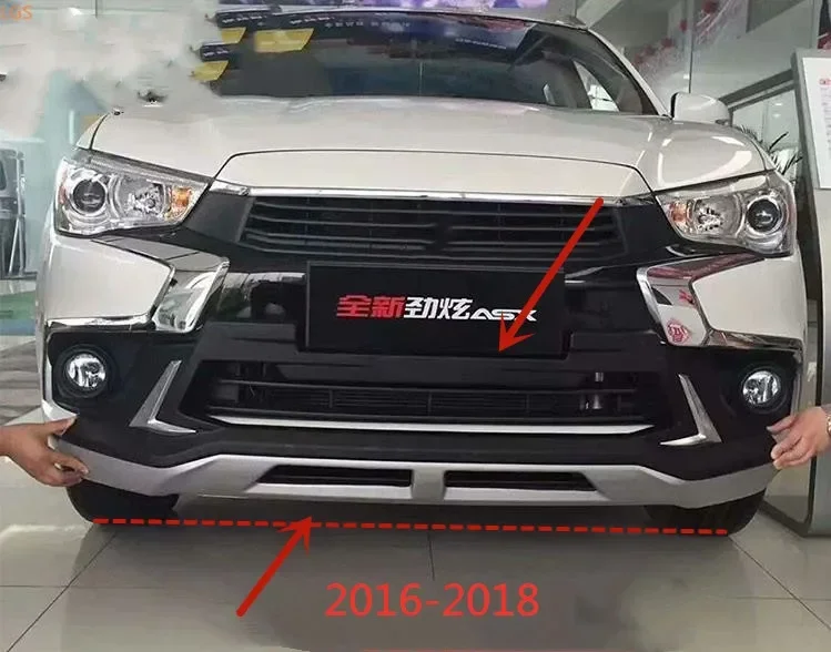 For Mitsubishi ASX 2013-2020 ABS Engineering Plastics Front and rear bumpers collision avoidance protection car accessories