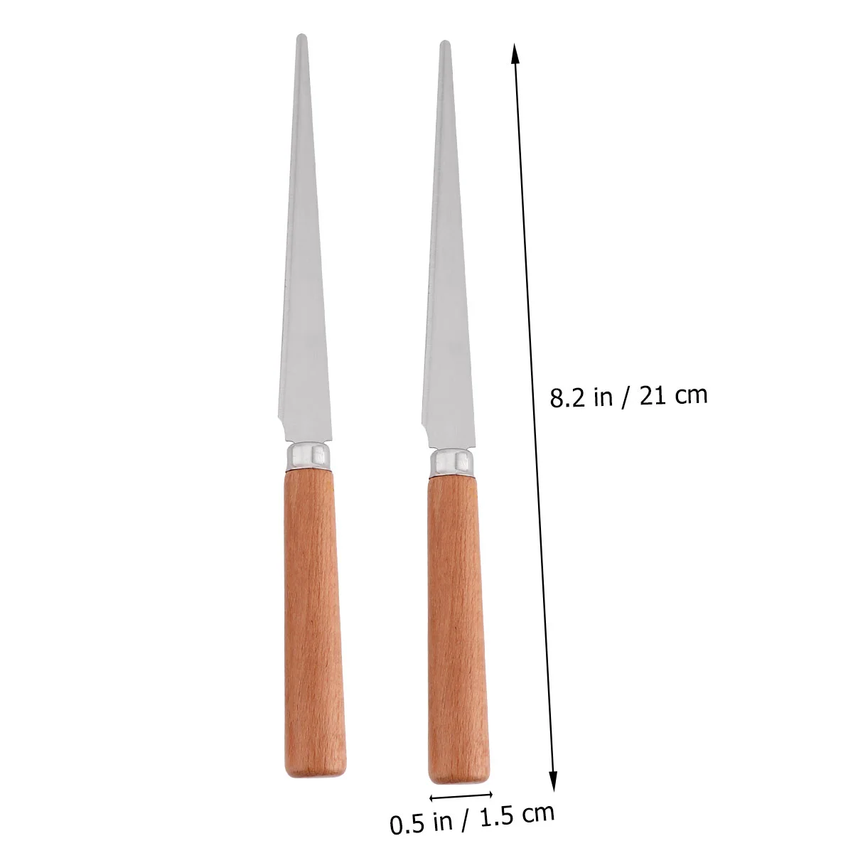 2 PCS Clay Repair Knife Ceramic Embossing Tool Steel Fettling for Sculpting Molding Tools Polymer Stainless Handle