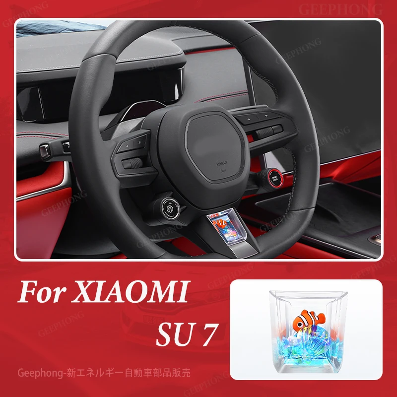 

For XIAOMI SU7 Car accessories steering wheel protective cover interior decoration bling accessories center console