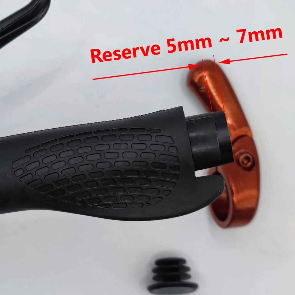 1 Paar Fahrrad-Lenkergriffe, lang und kurz, ergonomisch, rutschfest, mit Griffabdeckung und Lenkerenden, Griffe, MTB-Fahrradzubehör – Detail 33