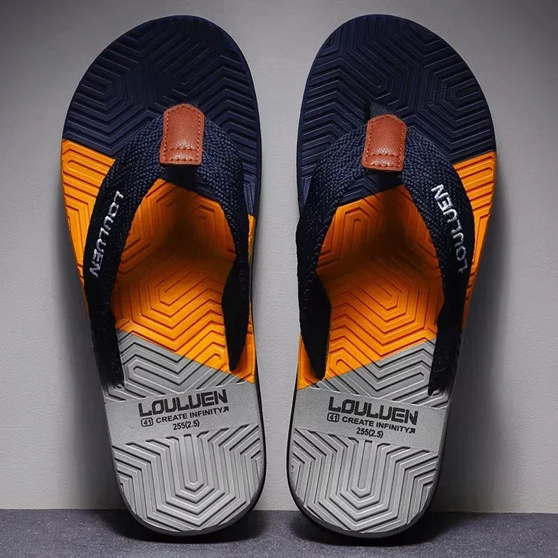 

Men's Slippers Men Flip Flops Summer Beach Sandals Flip Flops Men Fashion Breathable Casual Beach Men Slippers Summer Outdoor