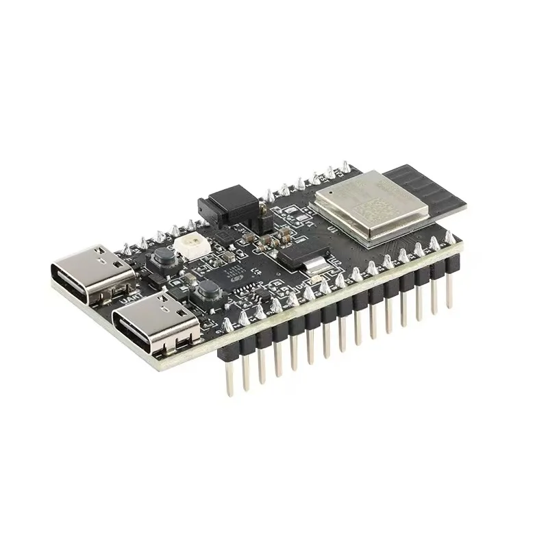 

The genuine ESP32-C6-DevKitM-1 features the ESP32-C6-MINI-1 WiFi development board module.