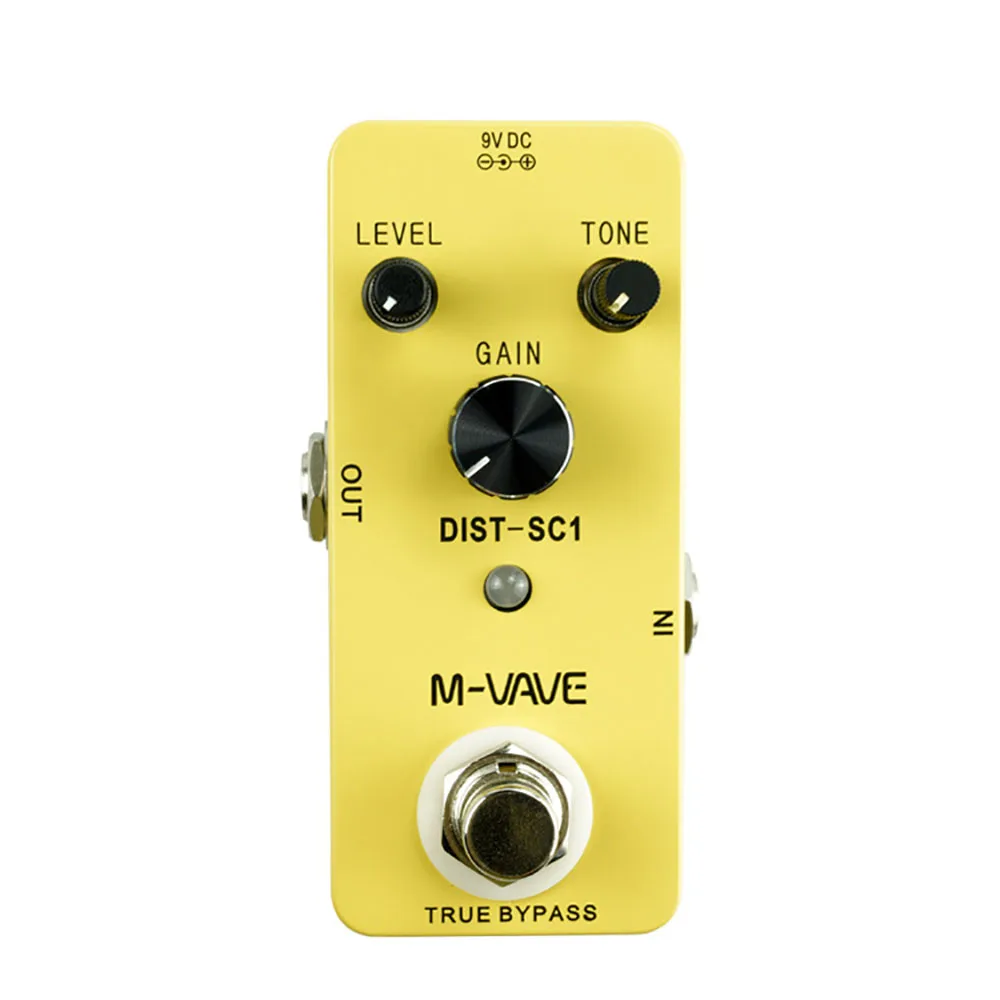 

M-VAVE Distortion-SC1 Cube Baby for Electric Guitar/Bass/Acoustic Guitar Tone Distortion Delay Effect Pedal True Bypass Cuvave