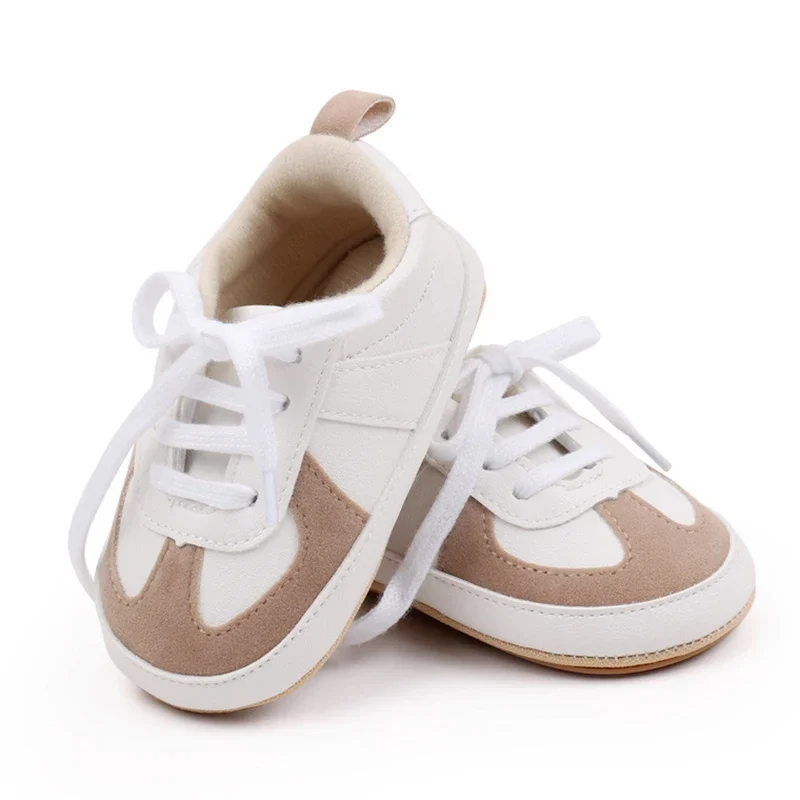 Baby Classic Sneakers Splicing Newborn Baby Casual Shoe Anti-slip Hundred Walking Baby Boys Girls Baby Shoes 0-12 Months