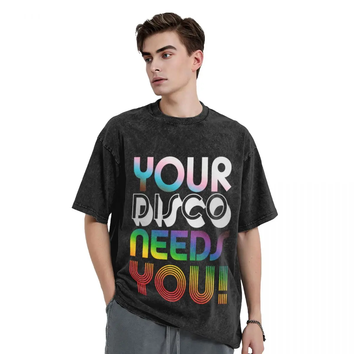 

Your Disco Needs You - Kylie Minogue - Light Years - Progress Pride Colours LGBTQIA+ T-Shirt Blouse mens fashion