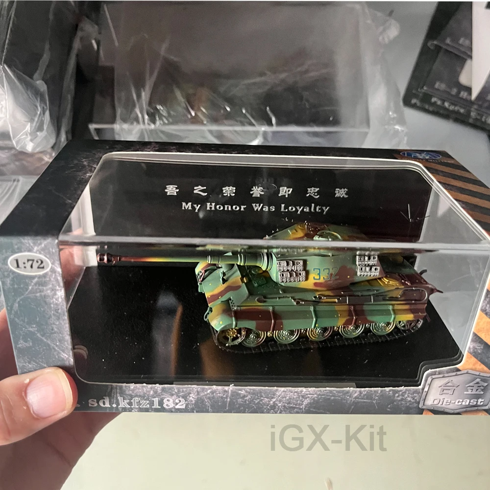 Char King Tiger allemand, modèle militaire fini sur le devant oriental, Panzerkampfwagen VI Ausf.B, jouet d'ornement statique en alliage, cadeau, 1/72