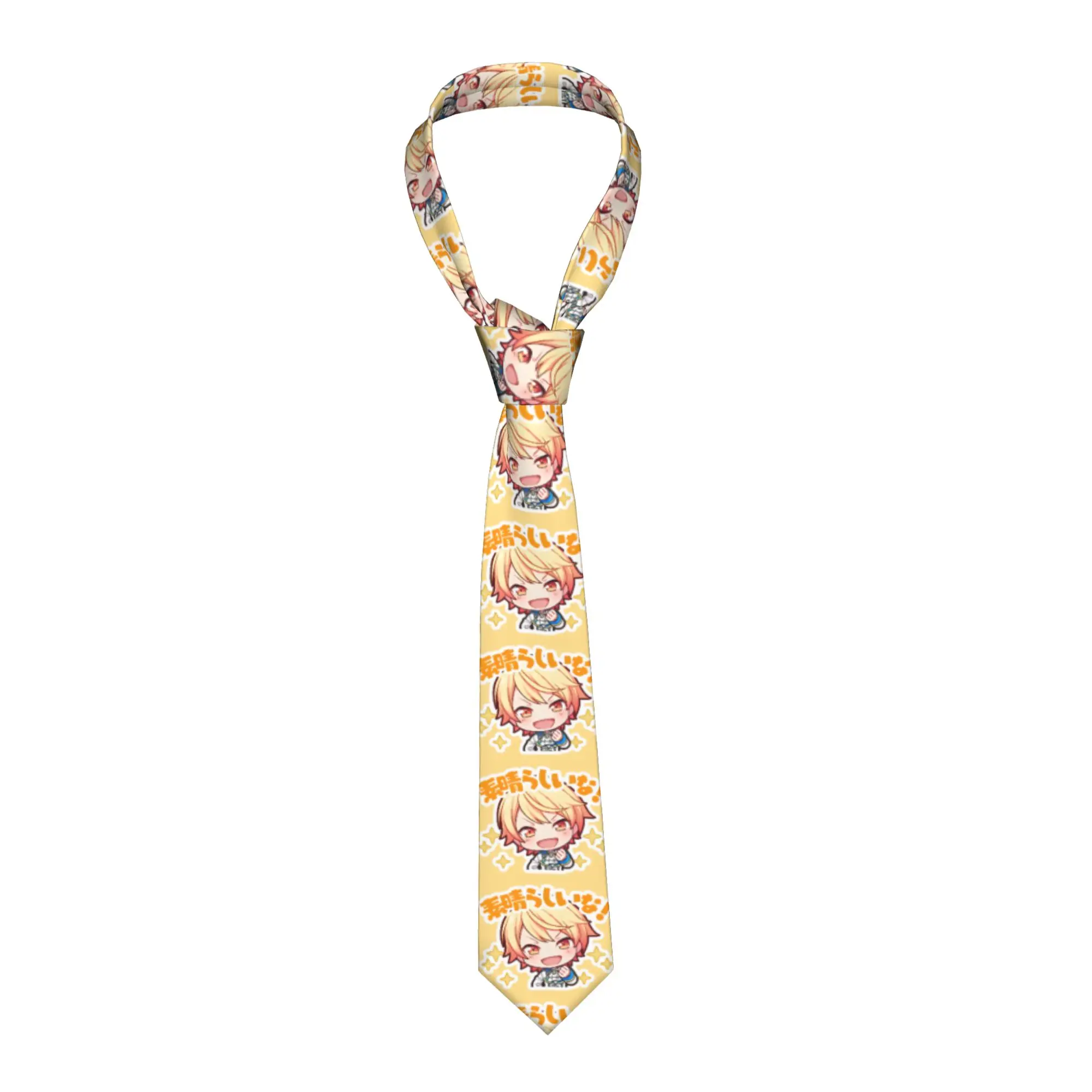 

Шелковый галстук Project Sekai Anime Tsukasa Tenma, 8 см, для мужских рубашек, аксессуары, галстук-бабочка, для свадьбы, косплея