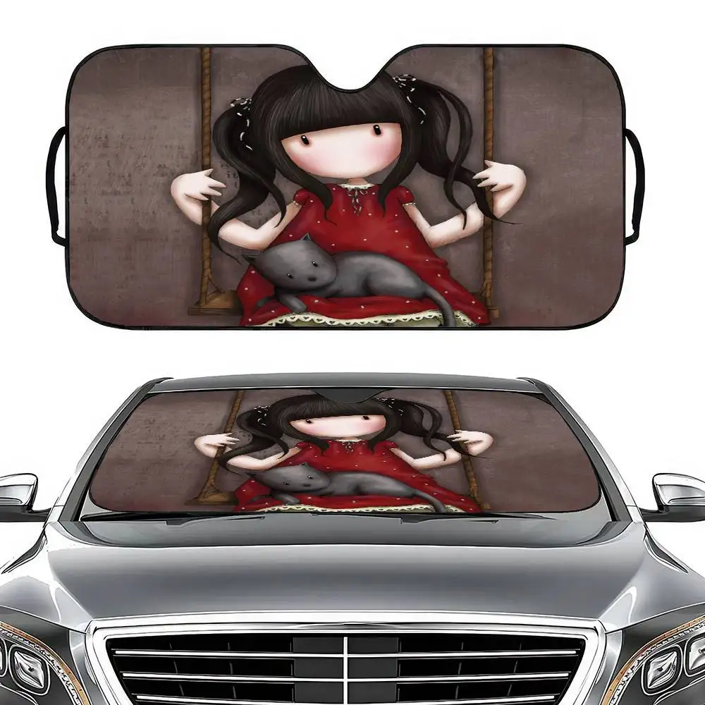 

S-Santoro Gorjuss Car Window Sun Shade Windshield Anti-UV Protection Front Rear Windshield Block Cover Visor Accessories