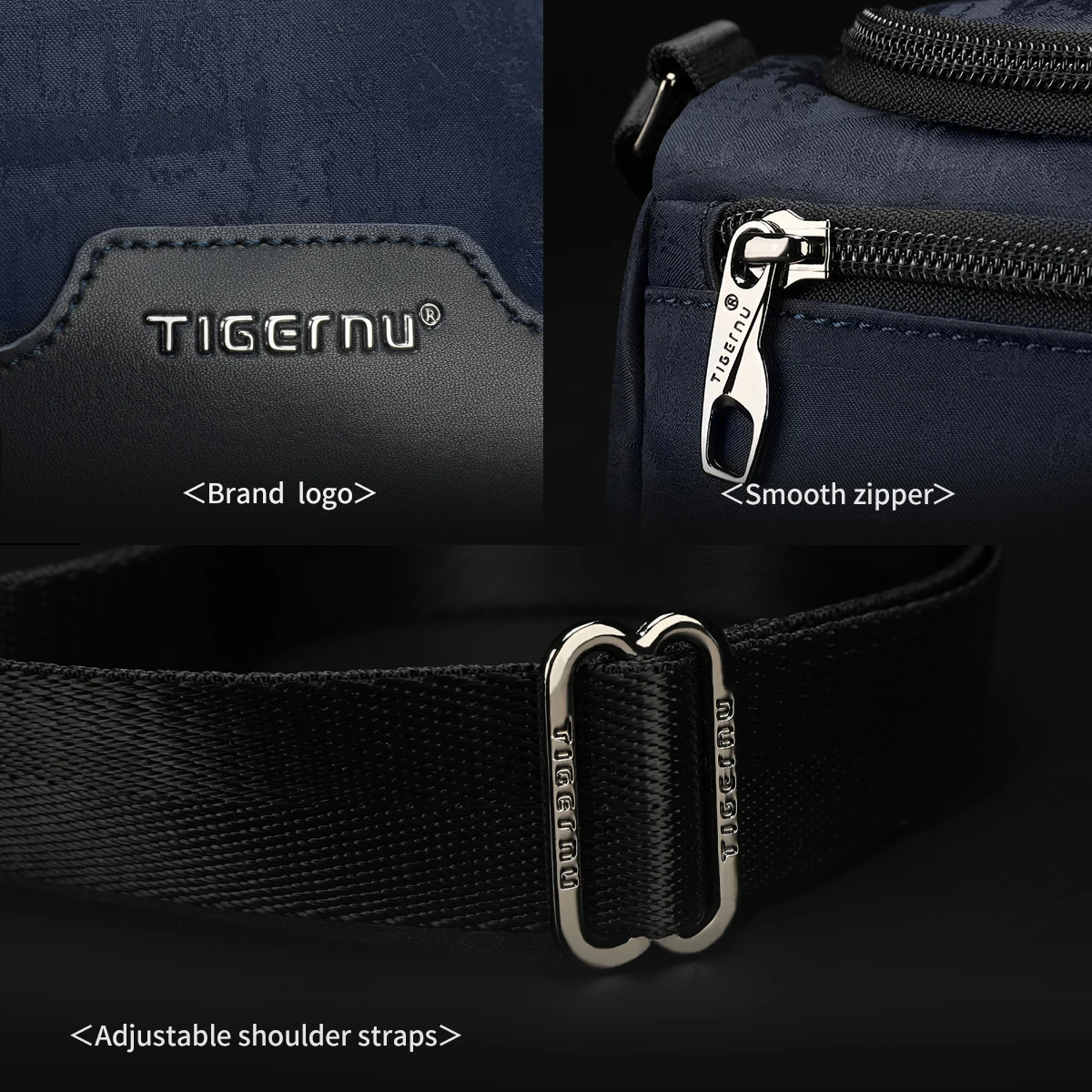 Bolsa tiracolo impermeável masculina, bolsa mensageiro casual, bolsa de ombro, pacote de estilingue universitário, série retro, garantia vitalícia