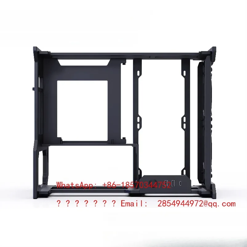 2026   Open ITX Chassis Aviation Aluminum Precision CNC 240 Water-cooled Position/dual SSD 330mm Graphics Card Support