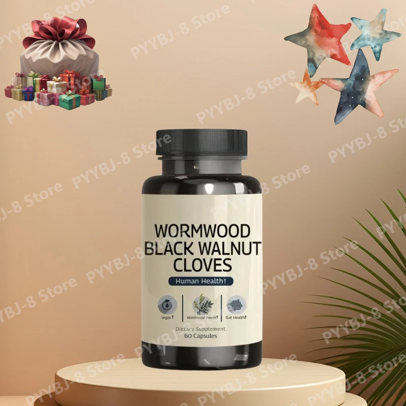 

Капсулы с растительными ингредиентами: черный грецкий орех, полынь и гвоздика, 60 штук. Способствуют детоксикации организма и защите, улучшают здоровье кишечника.