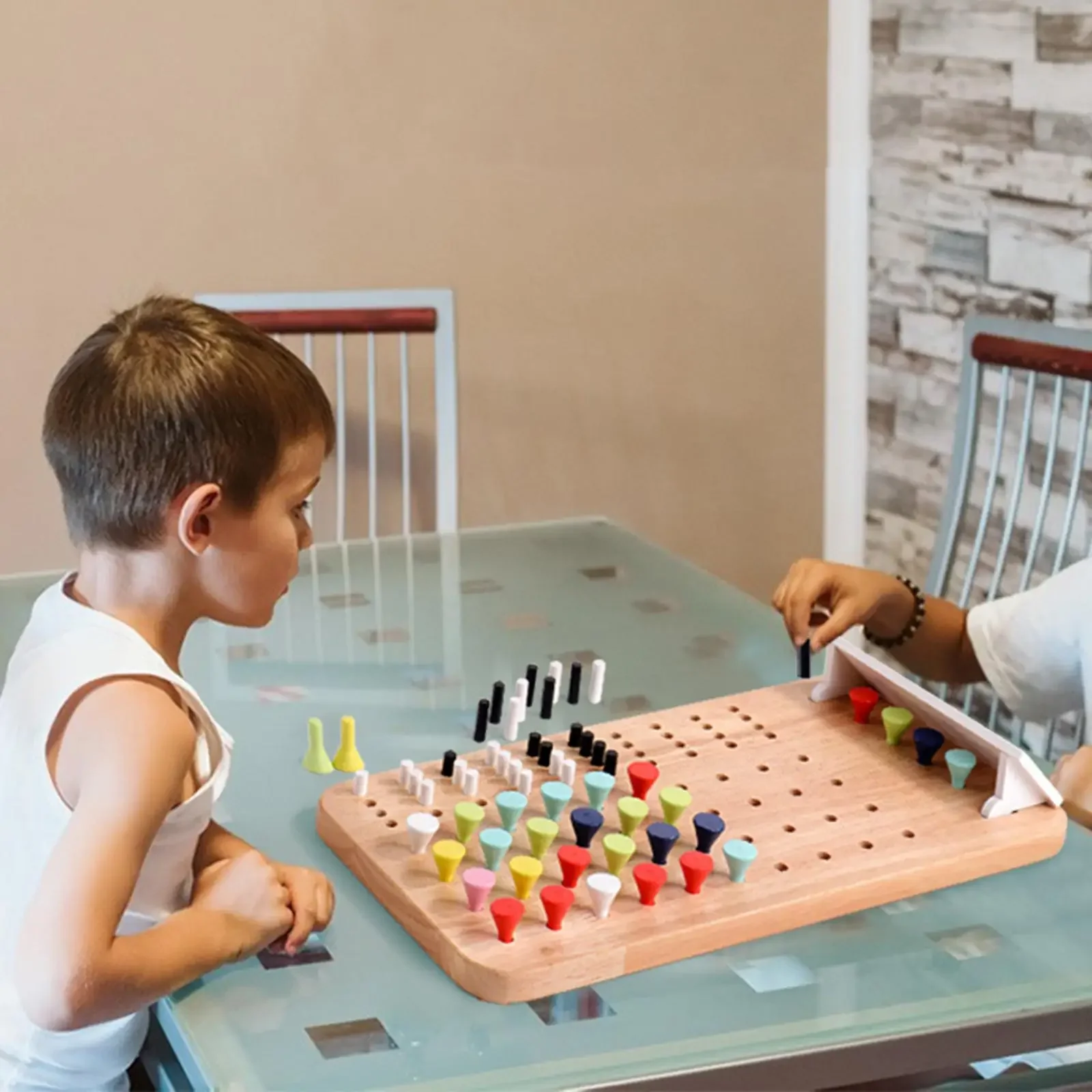 NEW  Wooden Board Game Password Cracking Battle Game Strategic Thinking Hand-Eye Coordination Math Toy Baby Birthday Gift
