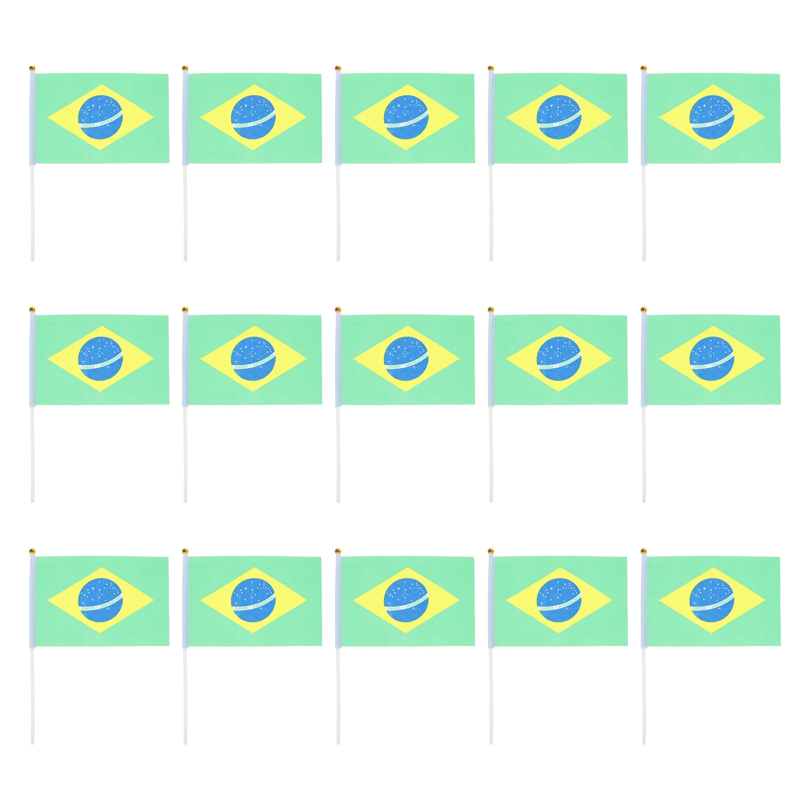 

50Pcs Hand Shaking Flags Bright Handheld National Flags Stick for Sporting Event Parade Holiday Patriotic Decorations