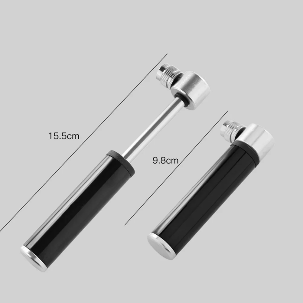 1세트 미니 자전거 타이어 펌프 휴대용 알루미늄 합금 인플레이터 사이클링 도로 산악 자전거 공기 펌프 스포츠 공용 컴팩트