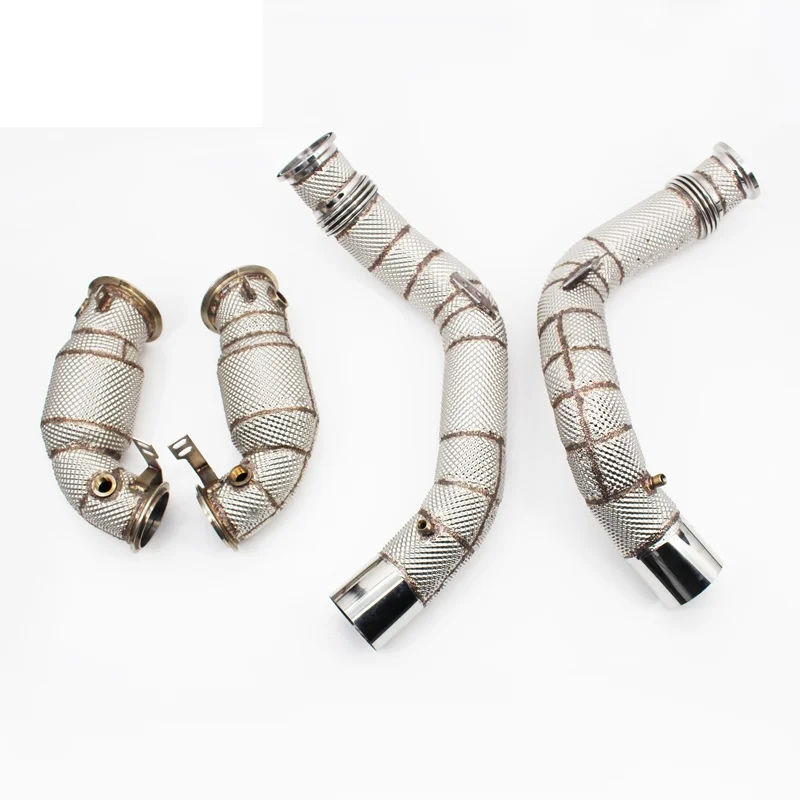 

Head Section High flow Pipes Exhaust Pipes branch downpipe Exhaust Pipe with catalyst for BMW X5/X5M 4.4TT V8