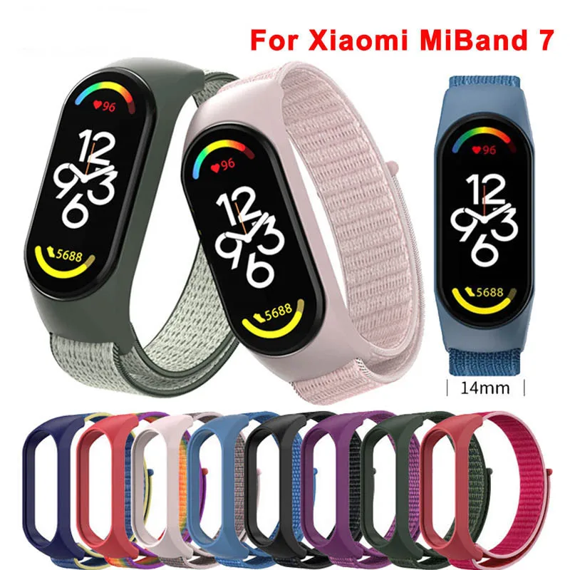 Pulseira para xiaomi mi banda 7 pulseira de pulso esporte loop miband 7 pulseira correa smartband para xiaomi mi banda 7 pulseira nfc