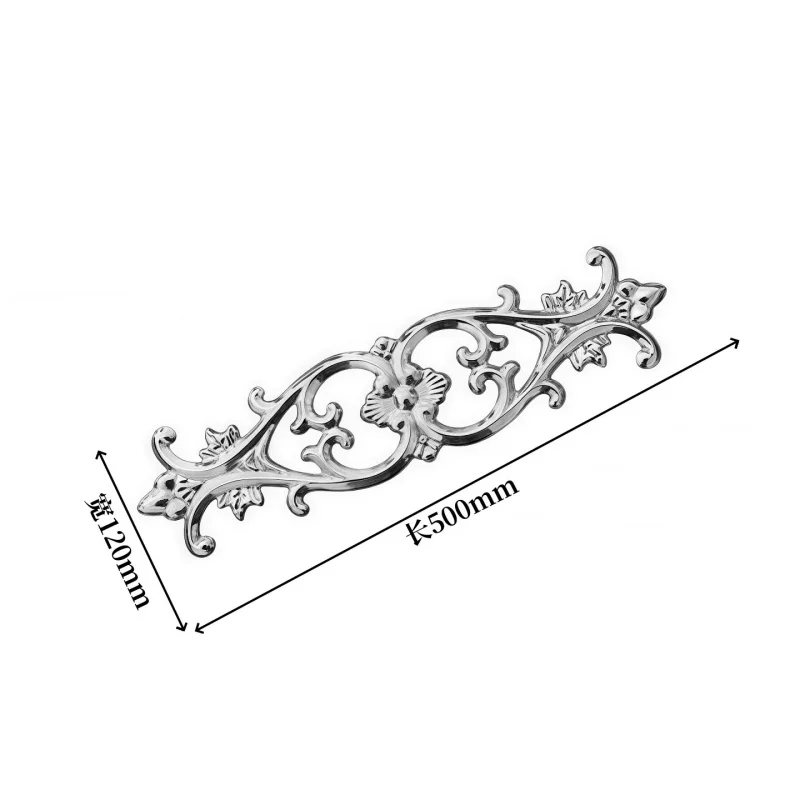 Stainless Steel Double-Sided Thickened Flower Gate Yard Fence Guardrail Decorative Accessories Mesh Stamping for Garden