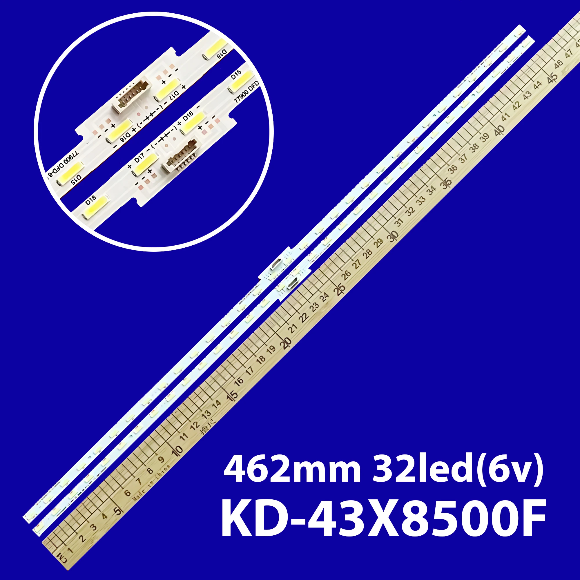 

LED Backlight Strip For LB43045 V0 00 LB43026 V3 00 KD-43X8500F L3_HRH_D3_BMM S8_4_R1.0_RB7_1.0 LM41-00545A Kd-43x705f