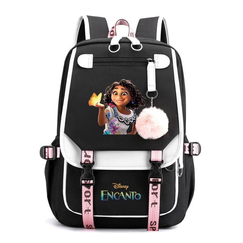 

Disney Encanto Girls Backpacks Teenager USB Charging Laptop Backpack Women Men Rucksack Travel Bag Mochila