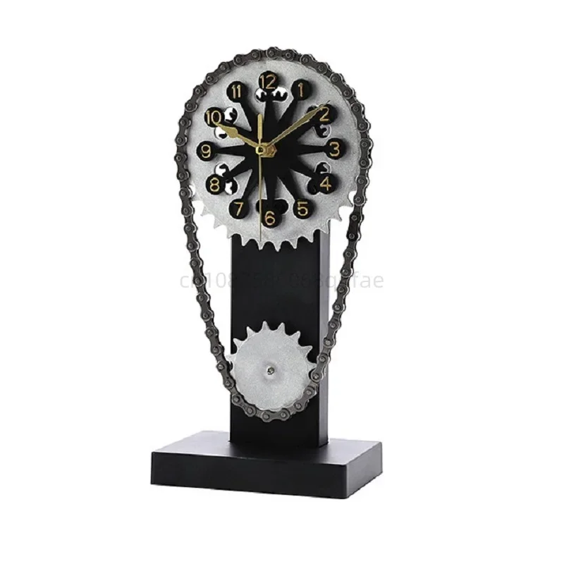 

Cross-Border Hot Chain Clock Rotating Gear Crafts