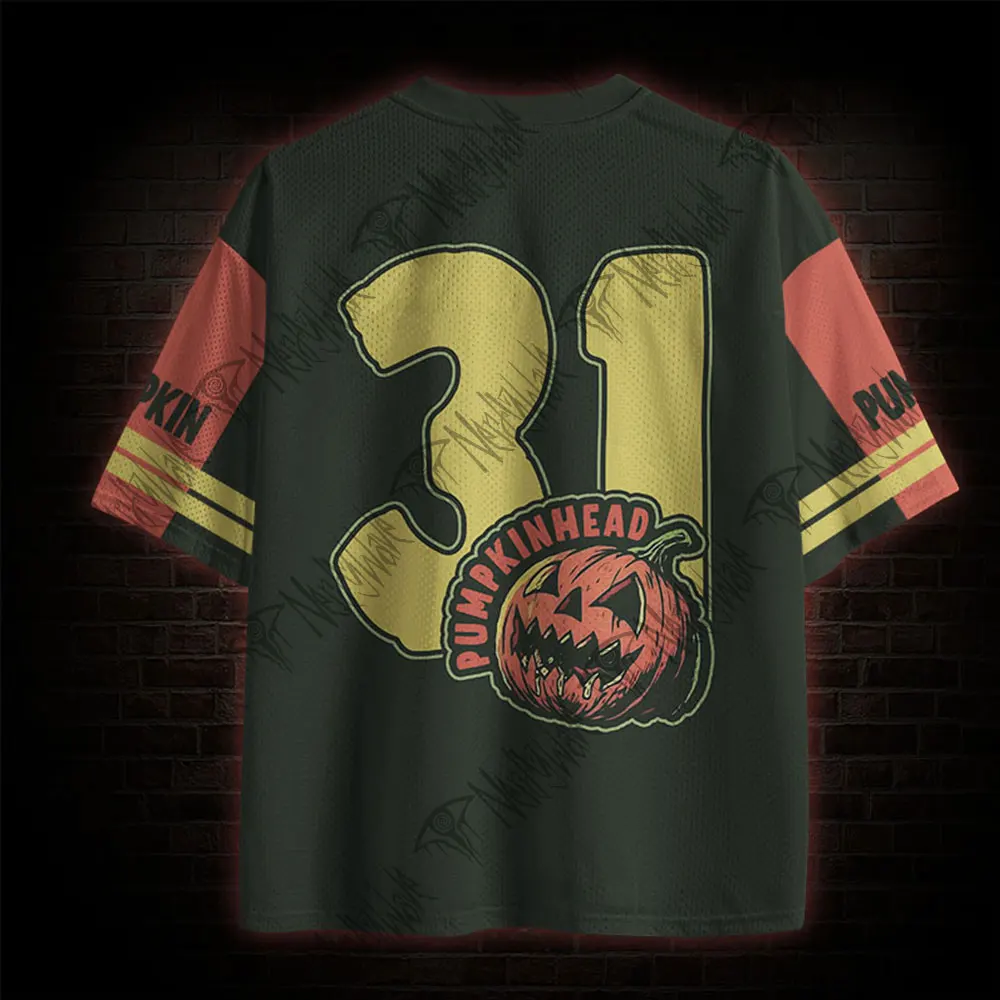 2026 Halloween Retro Gothic Dark Unisex Jersey,Vintage Pumpkin Monster Seeds Graphic,Adult and Kids Available,For Party Festival