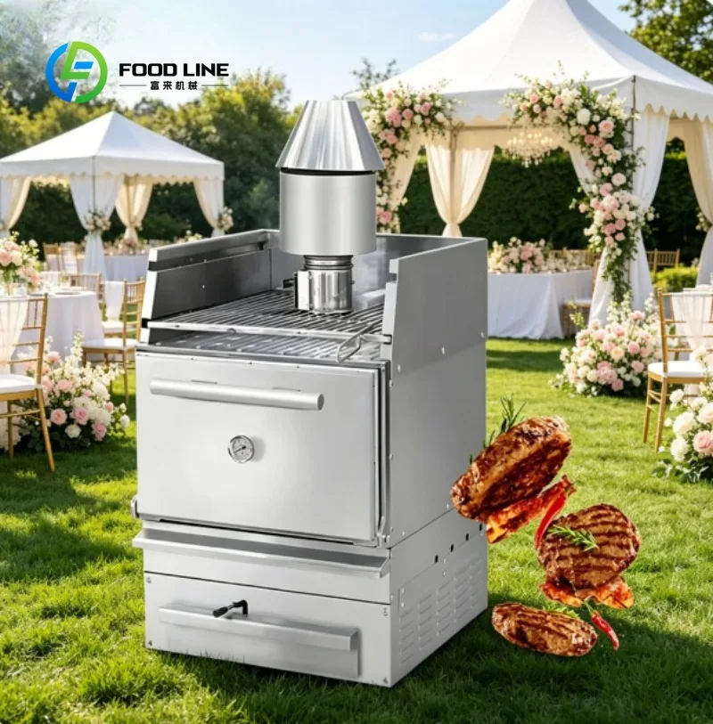 Professional Infrared Steak Grill for Indoor/Outdoor Use Stainless Steel Rapid Sear Station with Warming Tray,  BBQ Meat Cooker