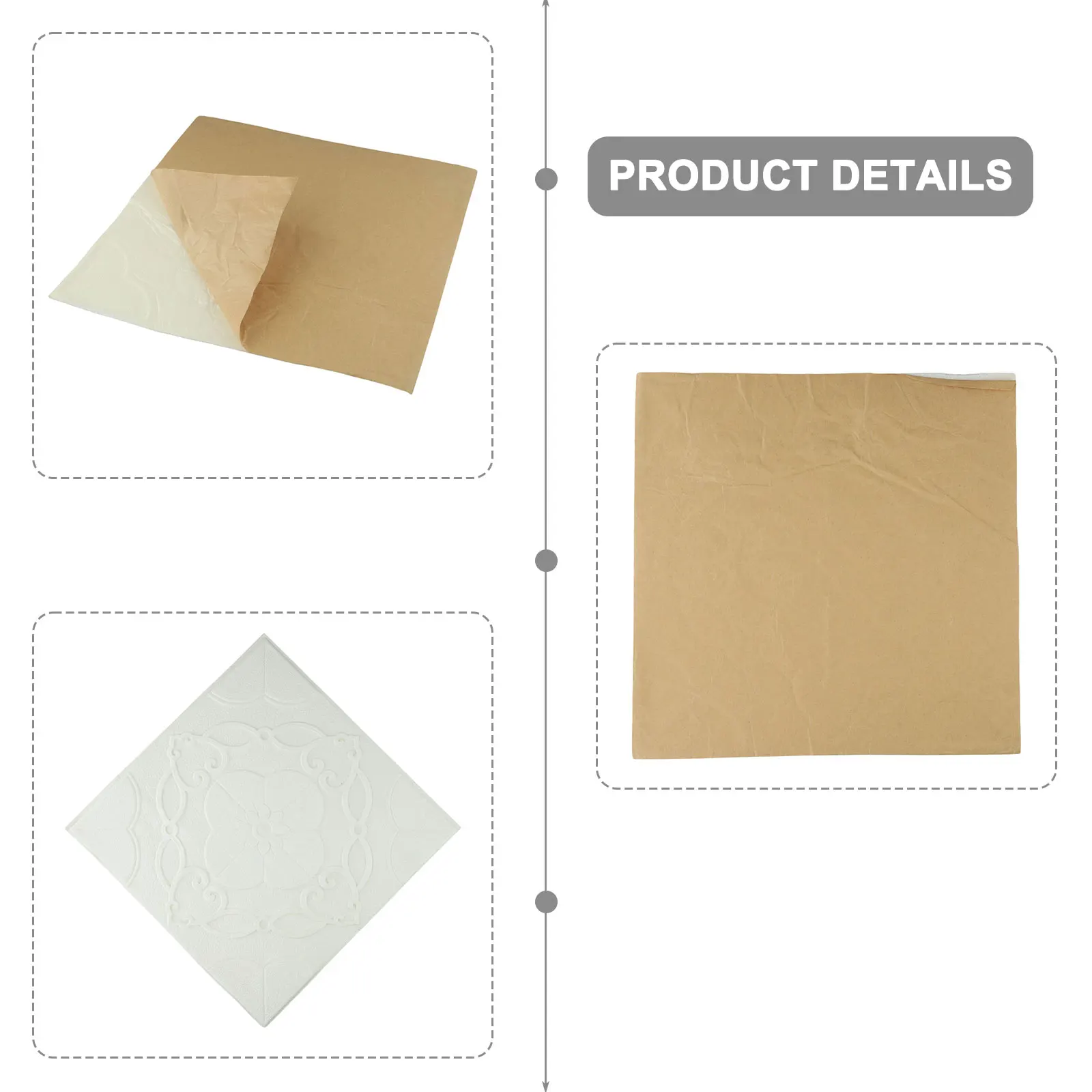 Foam Panels Tile Soft Soft Foam Sound Insulated Specification Sticker Strong Adhesion White Application Stairs