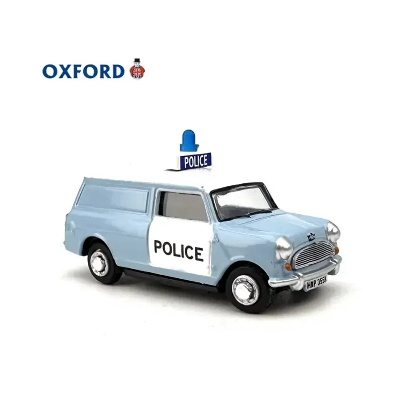 for OXFORD Diecast 1:76 Austin Mini Panda Alloy Vehicle Model Realistic Static Display Ornament Collectible Simulation Toy