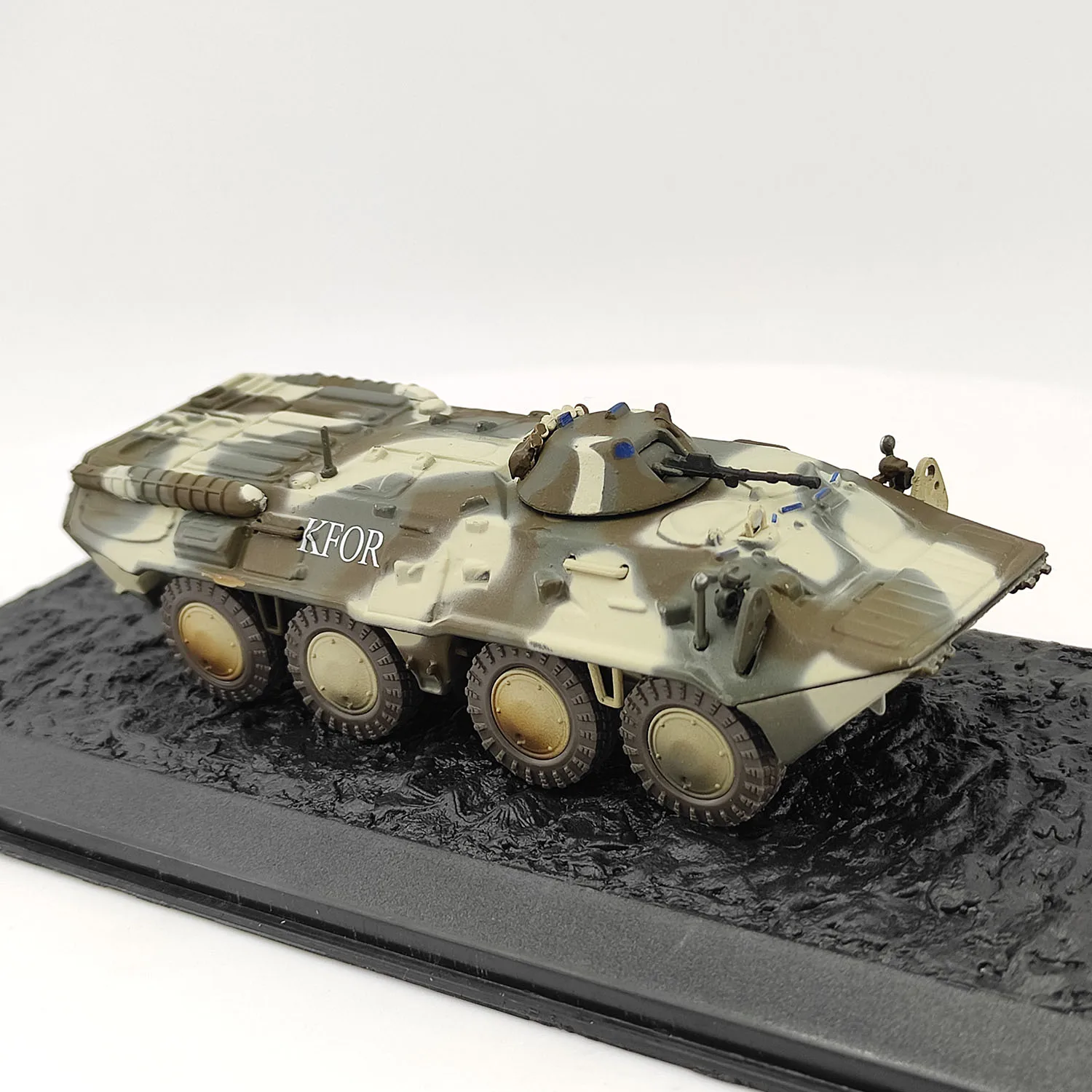 دييكاست IXO 1:72 مقياس BTR80 الناقل المدرع الناتو رسمت ثمانية عجلات سبيكة خزان نموذج تحصيل لعبة هدية تذكارية العرض