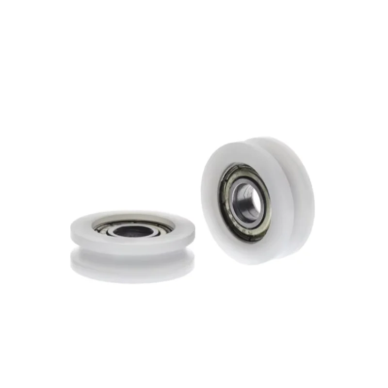 1Pc 6x21x7mm Cuscinetto puleggia di alta qualità con scanalatura a forma di U rivestita in plastica con viti