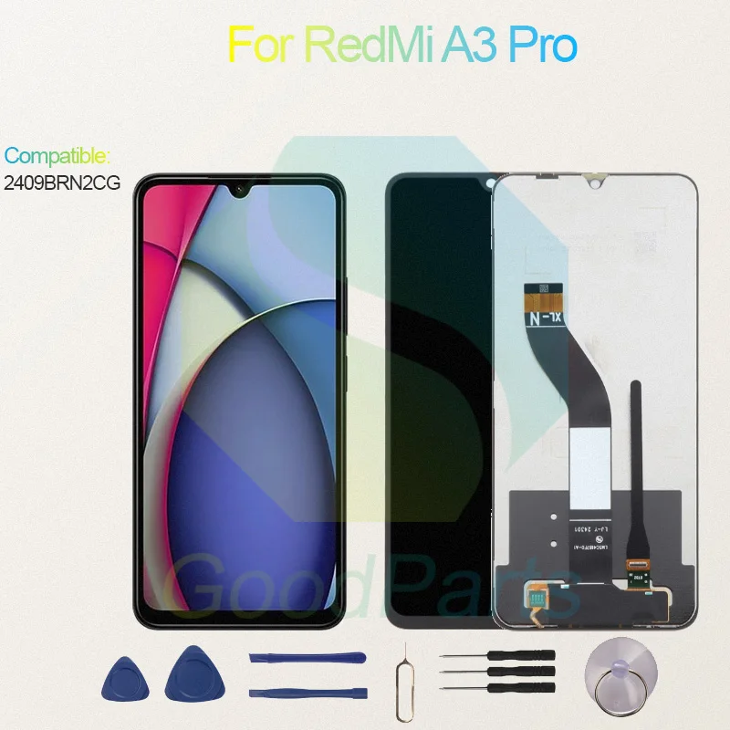 Test Before Ship For RedMi A3 Pro Display Touch Screen Digitizer Panel Assembly Lcd Screen 2409BRN2CG A3 Pro Screen Display